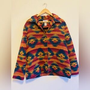 Textured Navajo Print Jacket